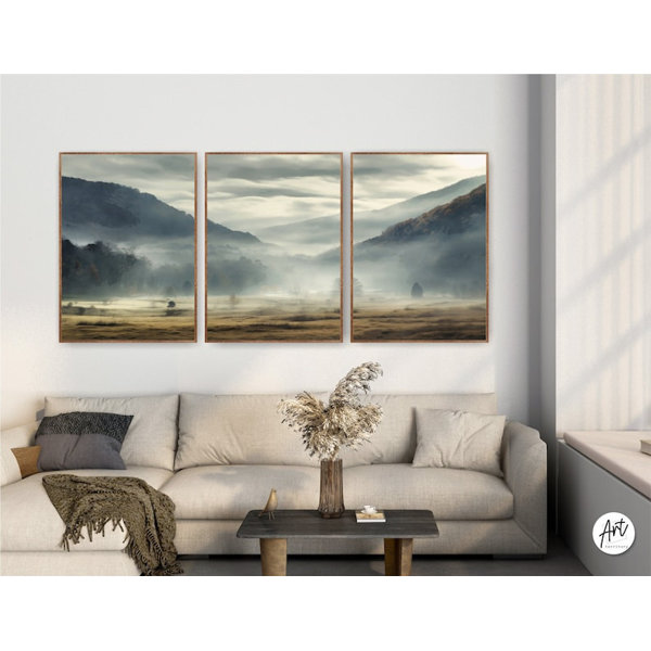 ART TERRITORY Nature Wall Art, Blue Ridge Mountains, Moody Wall Art